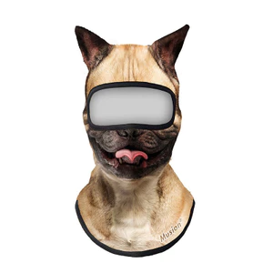 Musion 3D Dog Balaclava – Mặt nạ có tai, làm từ vải lụa lạnh, che kín toàn mặt. Có thể dùng như bandana hoặc mũ trùm đầu, thích hợp khi đi xe máy, đạp xe, trượt băng hoặc săn bắn.