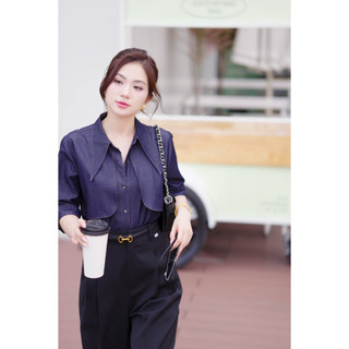 Quần ống suông LQ130 dáng rộng cạp cao