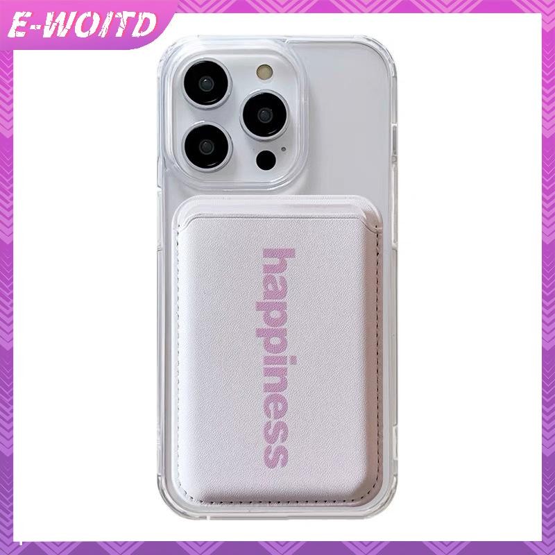 E-WOITD Đơn Giản Từ Điện Thoại Lưng Đựng Thẻ Dành Cho IPhone 15 14 13 12 Cho Magsafe Ví Khe Cắm Túi Cho Thẻ ID Thẻ Ngân Hàng HNVN