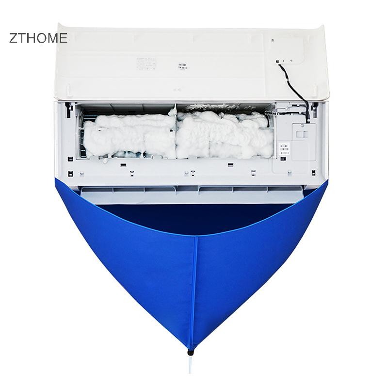 ZTHOME 100cm Vỏ làm sạch mã hóa không khí Túi nhựa PVC Bụi dày có ống nước Trang chủ 1-1.5P Chia điều hòa không khí Dụng cụ HOT