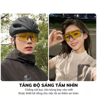 MOTEX đổi màu phối kính đi đêm nam nữ bảo vệ mắt chống tia uv bụi đi đường mưa kính thể thao chạy bộ