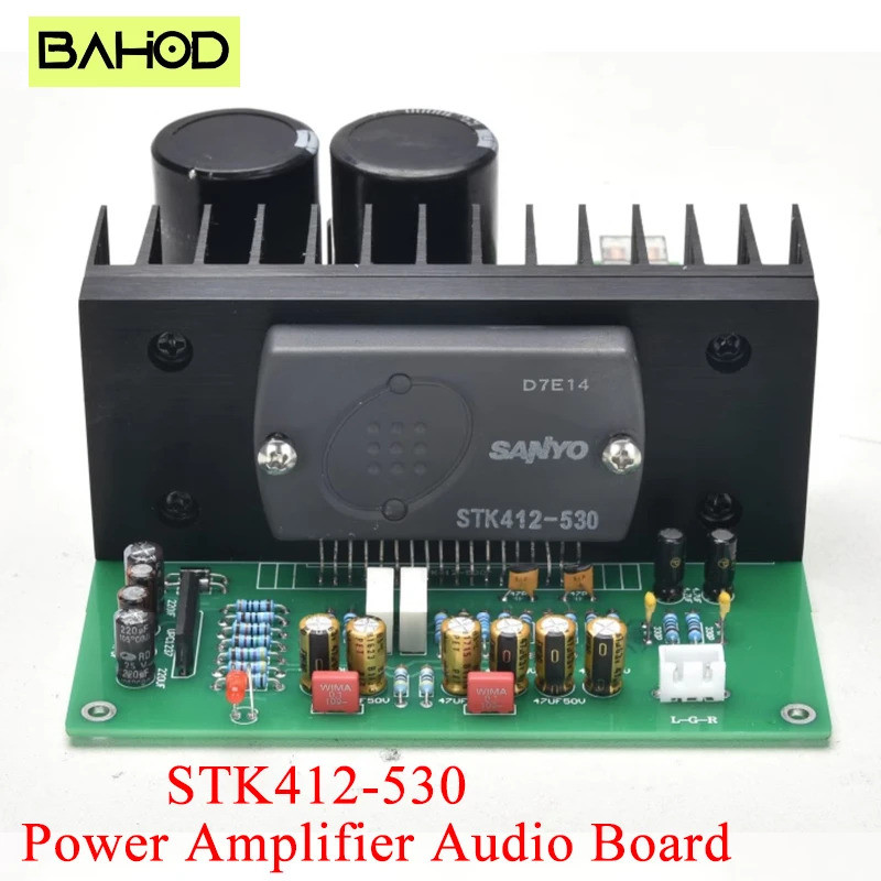 Bảng khuếch đại âm thanh STK412-530 Bảng khuếch đại hai kênh công suất cao 200Wx2
