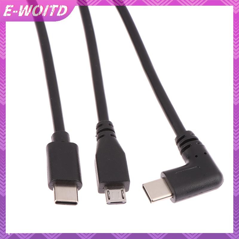 E-WOITD Micro Type USB 3.1 Đầu nối nam sang Type-c USB 3.1 Cáp nối dài nữ 17mm có vít Bảng điều khiển lỗ gắn 0. HNVN