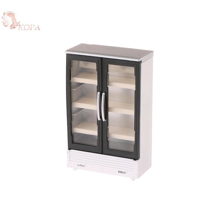 KOPA 1 / 12 Nhà Búp Bê Mô Phỏng Tủ Lạnh Tủ Đông Mô Hình Nhà Búp Bê Nội Thất Phụ Kiện Búp Bê Trang Trí Nhà Đồ Chơi VN