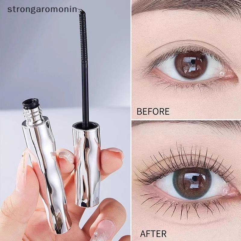 ST Chống Thấm Nước 3D Kéo Dài Mascara Ống Thép Đen Lông Mi Primer Mắt Lông Mi Bàn Chải Dài Lụa Mascara Mỹ Phẩm Quà Tặng ST