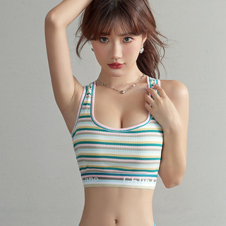 Thể thao sọc lưng cho cô gái năng động, không dây với miếng lót ngực, bra màu sắc rực rỡ