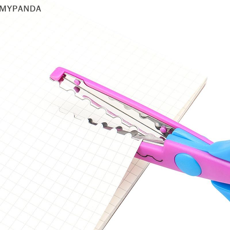 MYPANDA 6 Cái / bộ Kéo Họa Tiết Sóng Cắt Giấy DIY Dụng Cụ Thủ Công Giấy Thủ Công Thẻ Ảnh Kéo Trẻ Em Quà Tặng Đồ Dùng Văn Phòng.
