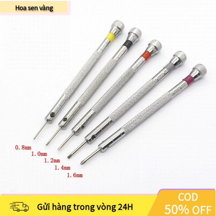 【24H】Dụng cụ tua vít sửa đồng hồ chính hãng, đầu dẹt siêu nhỏ, dùng thay dây da, dây kim loại, kích thước nhỏ gọn, độ bề