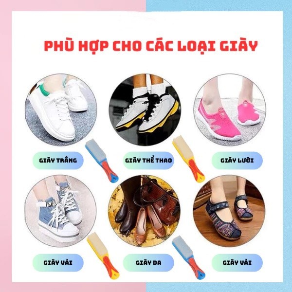 Bàn Chải Chà Giày Sneaker Shine Up, Bàn Chải Cầm Tay Đánh Giày Thể Thao Nam Nữ Tiện Lợi - FE123