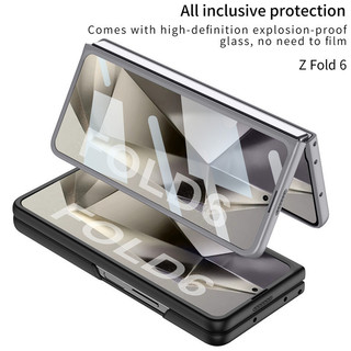 Vỏ bọc khe cắm bút siêu mỏng Samsung Galaxy Z Fold 6 Z Fold 5 Khe cắm bút đường ray trượt Vỏ phim cường lực phía trước