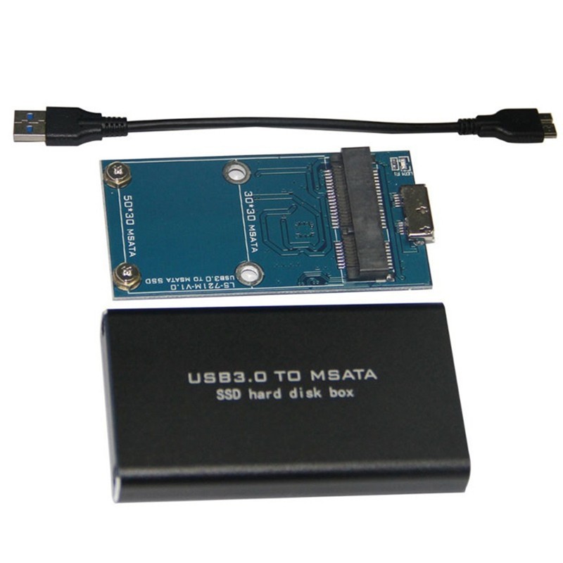 Hộp đĩa SSD MSATA sang USB 3.0 cho SSD MSATA 30x50mm 30x30mm