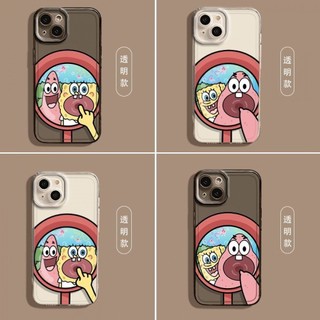 Ốp điện thoại ngôi sao SpongeBob Patrick cho iPhone 11, / 16 12 / 13 / 14 / 15pro Max, cá tính sáng tạo thú vị. Vỏ trong suốt, chống thấm nước, chống sốc, vỏ bảo vệ