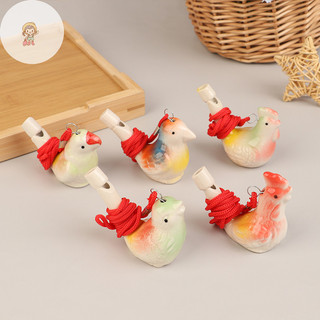 TWE 1 Màu Vẽ Nước Chim Còi Gốm Nước Chim Còi Nhạc Cụ Dễ Thương Ngoài Trời Đội Thể Thao Còi VN