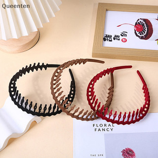 Queenten Thời Trang Mờ Tóc Vòng Chống Trơn Trượt HairBand Nữ Phù Hợp Với Bấm Tóc Khóa Viền Bé Gái Có Răng Hàm Phụ Kiện Tóc QT