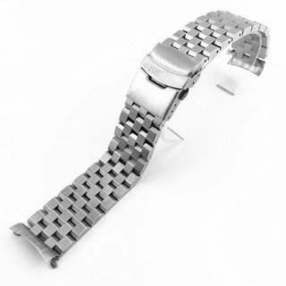 Dây đồng hồ thép không gỉ cong cho Seiko 5 SKX007/SKX009 20/22mm SKX173/SKX175 Diver nam nữ vòng tay kim loại