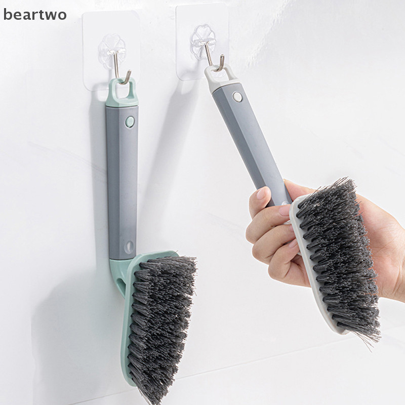 < Beartwo > Bàn Chải Sàn Phòng Tắm Rửa Tường Nhà Vệ Sinh Ngói Góc Khe Cắm Bàn Chải Dụng Cụ Vệ Sinh Đẹp