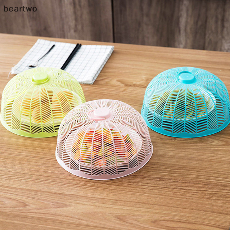 < Beartwo > 1 Chiếc Lưới Thực Phẩm Thoáng Khí Chống Muỗi Và Bay Nắp Bát Tiện Ích Cho Gia Đình Trái Cây Nhựa Tròn Rau Đẹp