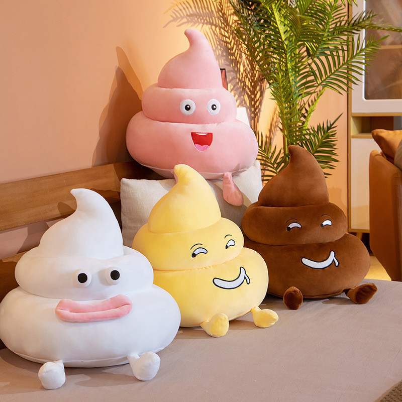 Rytanda Feces Đồ chơi sang trọng Gấu bông Móc khóa phân dễ thương, Gối bài tiết, Đồ chơi sang trọng dễ thương, Quà tặng sinh nhật bạn gái trẻ em, Trang trí nhà cửa