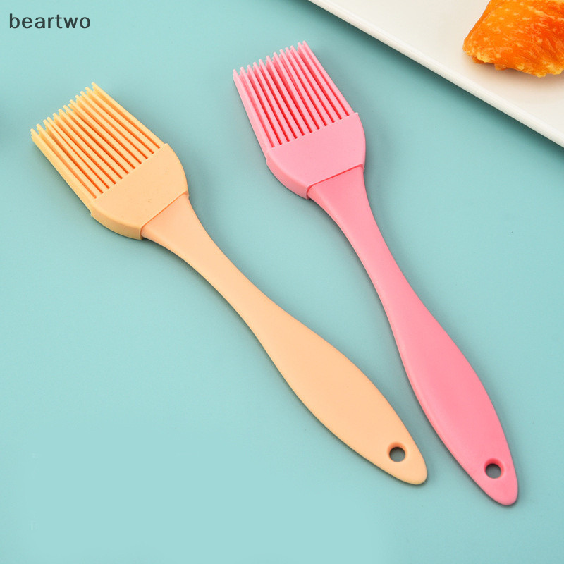 < Beartwo > Bàn Chải Dầu Silicon Thịt Nướng Basg Bàn Chải Gia Vị Nước Sốt Bánh Mì Bơ Trứng Chịu Nhiệt Nhà Bếp Nướng Dụng Cụ Nấu Ăn Đẹp