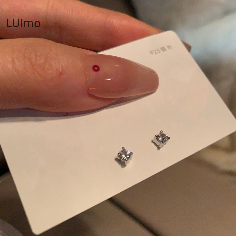 Luimo 6 Nữ Bạc Kim Cương Giả Tình Yêu Bông Tai Phong Cách Hàn Quốc Thời Trang Punk Bông Tai Trang Sức Bộ Quà Tặng SBS