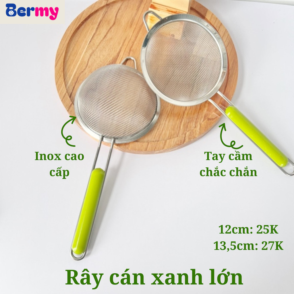 [Mẫu mới] Rây lọc inox cán xanh cao cấp - Lọc Cháo Và Đồ Ăn Dặm Cho Bé ...