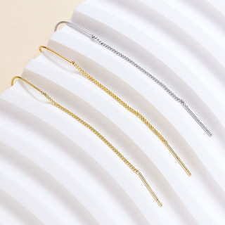 Ｂông tai đồng mạ vàng thật hình chữ U, dây móc tiện lợi, phụ kiện trang sức handmade