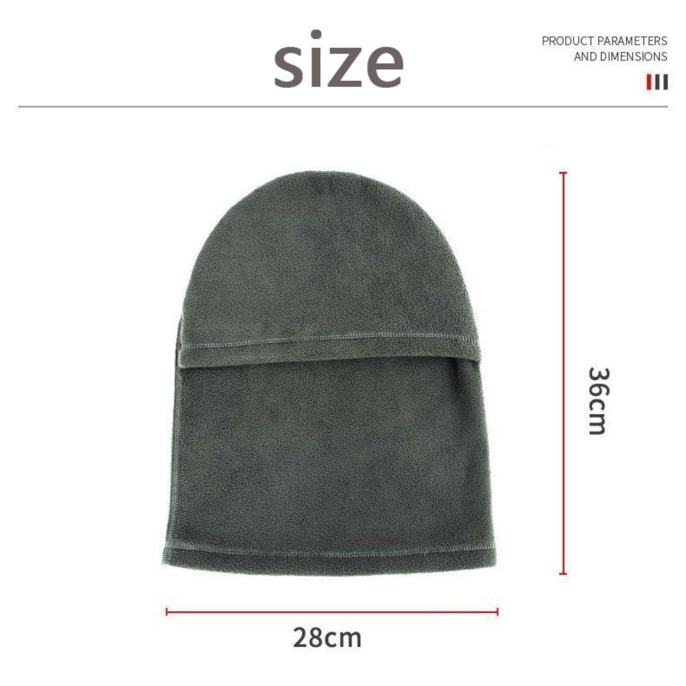 Seyawson Full Face Neck, Ấm áp Balaclava Polar Fleece Mũ đội đầu đi xe đạp, Phụ kiện mùa đông di động Đi xe chống gió Thể thao ngoài trời