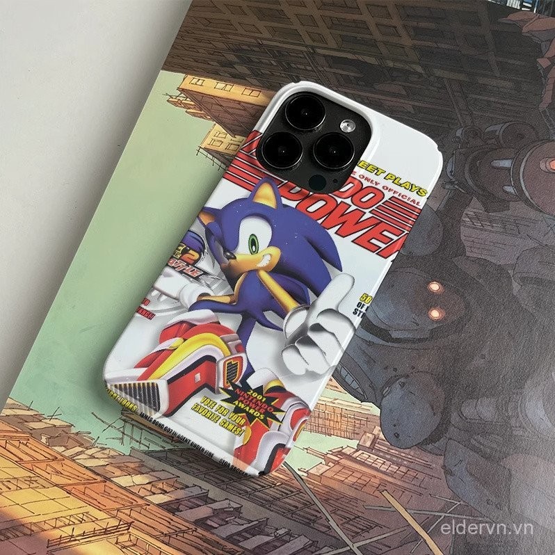 Ốp điện thoại Sonic Sonic dùng cho IPhone 15 14 13 ProMax 12 PRO 11 XSMAX XR XR XS X SE 7 8 plus 14 15 PLUS QYJS Ốp cứng Anime Ốp bảo vệ chống rơi cá tính cho phim IAHW