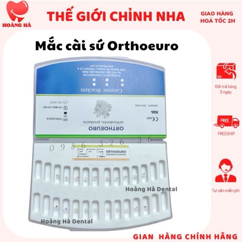 Mắc cài sứ Orthoeu Mỹ hàng chính hãng - Chỉnh nha Bảo Tín | Shopee Việt Nam