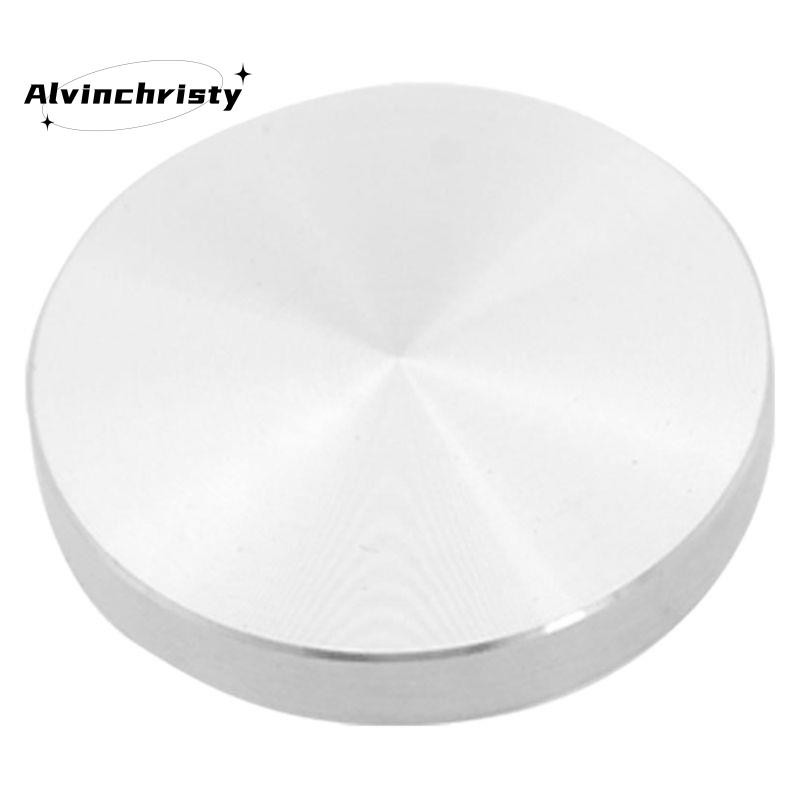 Chân bàn chuyển đổi tấm thủy tinh, nhôm, tròn, 50x8mm, bạc
