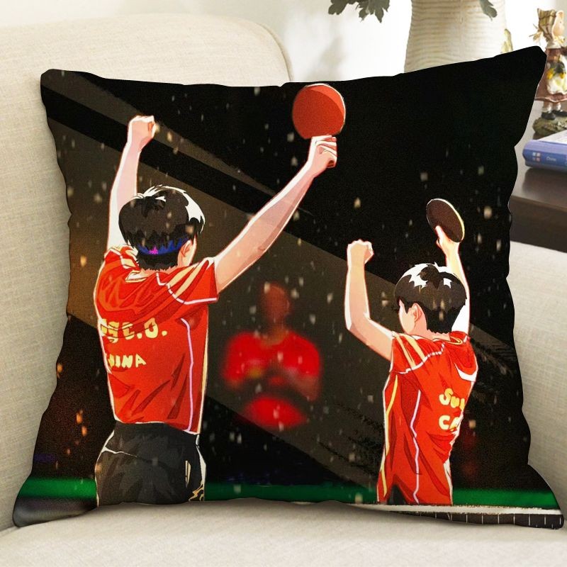 ✨Sản phẩm mới✨Sato King Chuqin Sun Yingsha Gối Sofa Gối Đệm Xe Thắt Lưng Quà Tặng Sinh Nhật Gối Vuông✨Sự kiện✨