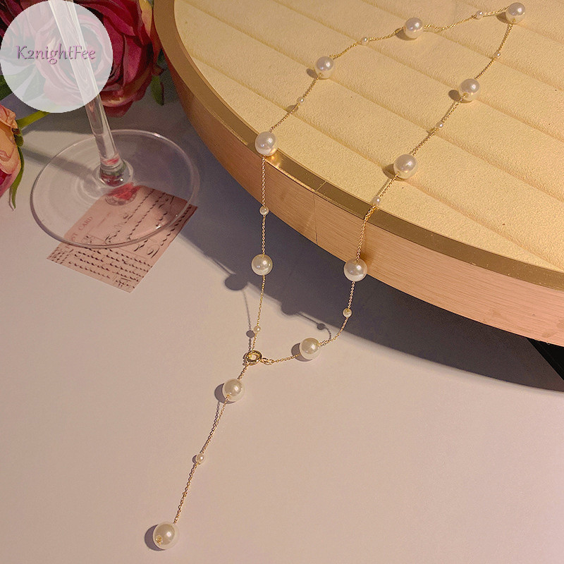 K2nightfee Ngọc Trai Thanh Lịch Dây Choker Thời Trang Hàn Quốc sel Vòng Cổ Xương Đòn Dây Chuyền Nữ Trang Sức Tiệc Cưới Quà Tặng VN