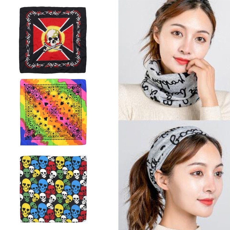 Khăn quàng cổ vuông COO Polyester Khăn quàng cổ sành điệu cho hoạt động ngoài trời HipHop