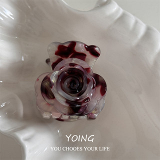 Yoing / Phiên Bản Hàn Quốc Hoa Cao Cấp Acetate Tóc Tươi Ngọt Lấy Kẹp Đơn Giản Cá Mập Kẹp Phụ Kiện Tóc