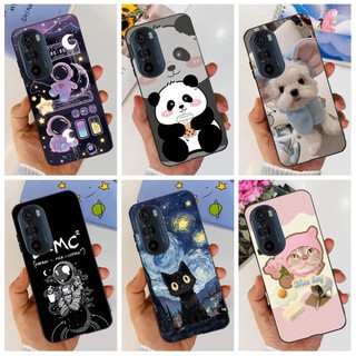 Dành Cho Motorola Edge 30 Pro Vỏ XT2201-1 Vỏ Mềm Hoạt Hình Dễ Thương Gấu Trúc Silicon Ốp Lưng Điện Thoại Moto Edge Plus 2022 Edge30 Bao