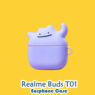 [imamura] Dành Cho Vỏ Realme Buds T01 Vỏ Tai Nghe Silicon Mềm Vỏ Hoạt Hình Hợp Thời Trang SỐ 3