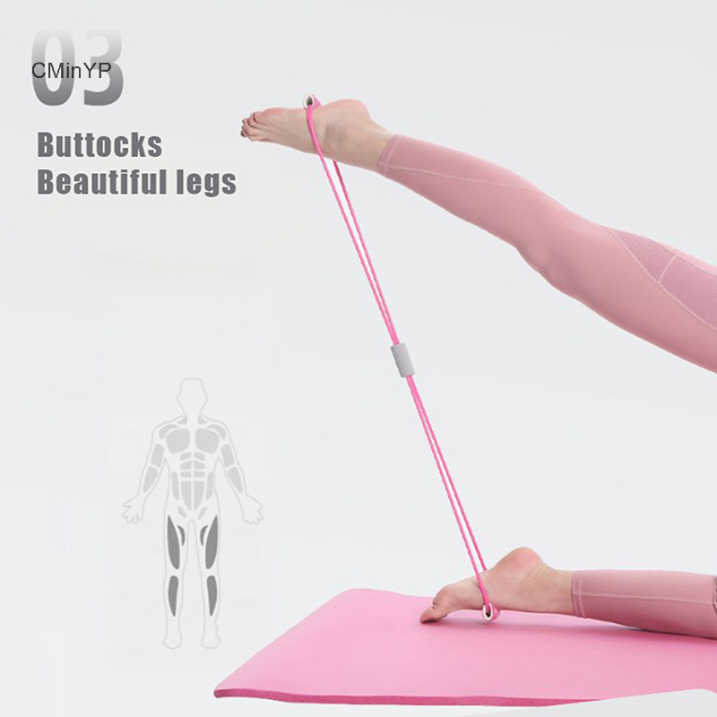 Cminyp Dây kháng lực Yoga Phụ kiện tập luyện dây kéo cao su cho nữ, thiết bị tập cổ, căng vinh quang