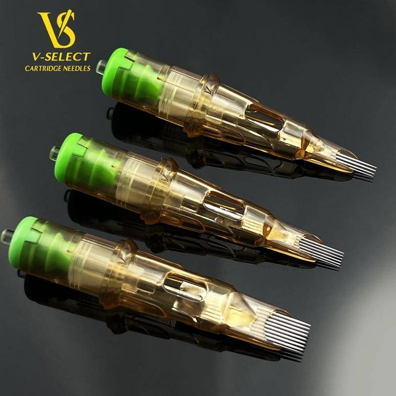 Ez V Select Tattoo Cartridge Kim #12 Kim xăm vô trùng dùng một lần 0.35 Mm Magnum M1 cho máy xăm Pen20 Cái / hộp