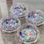 1Jar Laser Asterism Foil Flakes Nail Sequins Nail Art Trang trí móng tay Mẹo làm móng tay Ch Dành cho nữ Cô gái Phụ kiện DIY [làm đẹp]