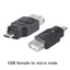 Charmantcc1 Bộ chuyển đổi USB Mini USB sang Micro USB Bộ chuyển đổi hai chiều Hỗ trợ đồng bộ hóa dữ liệu sạc