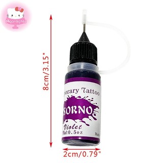 Moonlights 10Ml Dán Mực Xăm Bán Vĩnh Viễn Cho Nhãn Dán Sơn Thân Thể Tự Nhiên Tạm Thời EN
