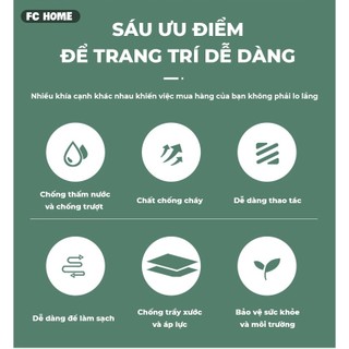 Miếng dán sàn nhà sang trọng BUNA, có keo dán sẵn, chống thấm,chất liệu PVC, kích thước 30x30x0.1cm