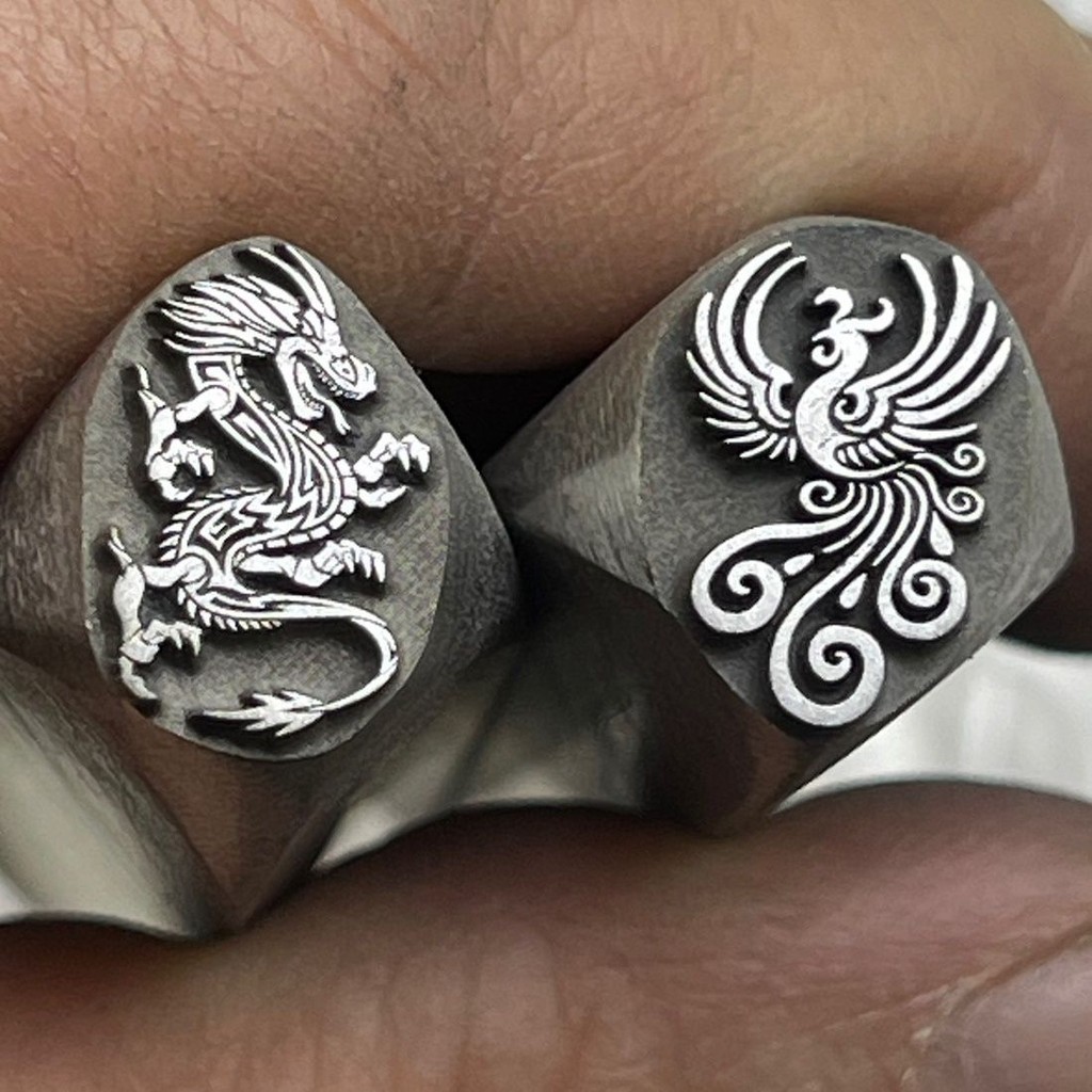 龙凤凰呈祥钢印Cửa hàng vàng Gia công bạc vàng Dragon Phoenix Chengxiang Thép Seal Độ chính xác cao