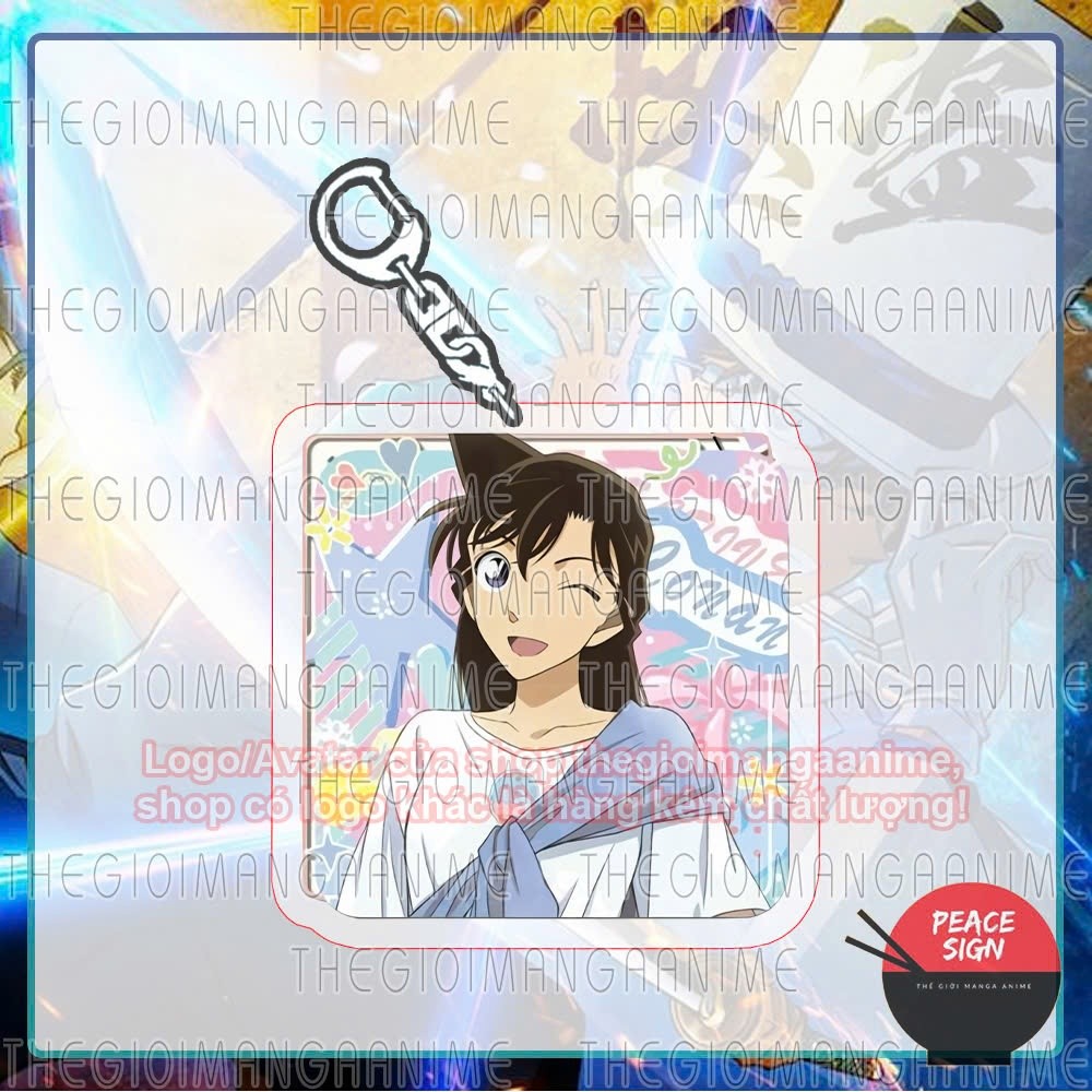 Móc khóa DETECTIVE CONAN Thám Tử Lừng Danh in hình anime chibi mica trong acrylic