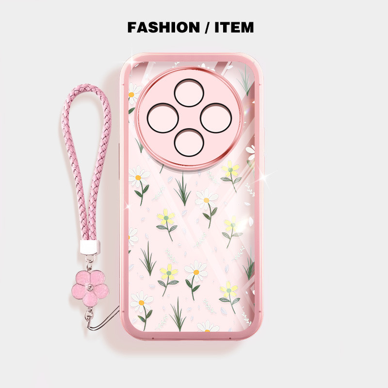 Ốp Điện Thoại YBD Cho Tecno Spark 30C Kl5 Kl5n Toàn Màn Hình Họa Tiết Hoa Nhỏ Trong Suốt Vỏ Mềm