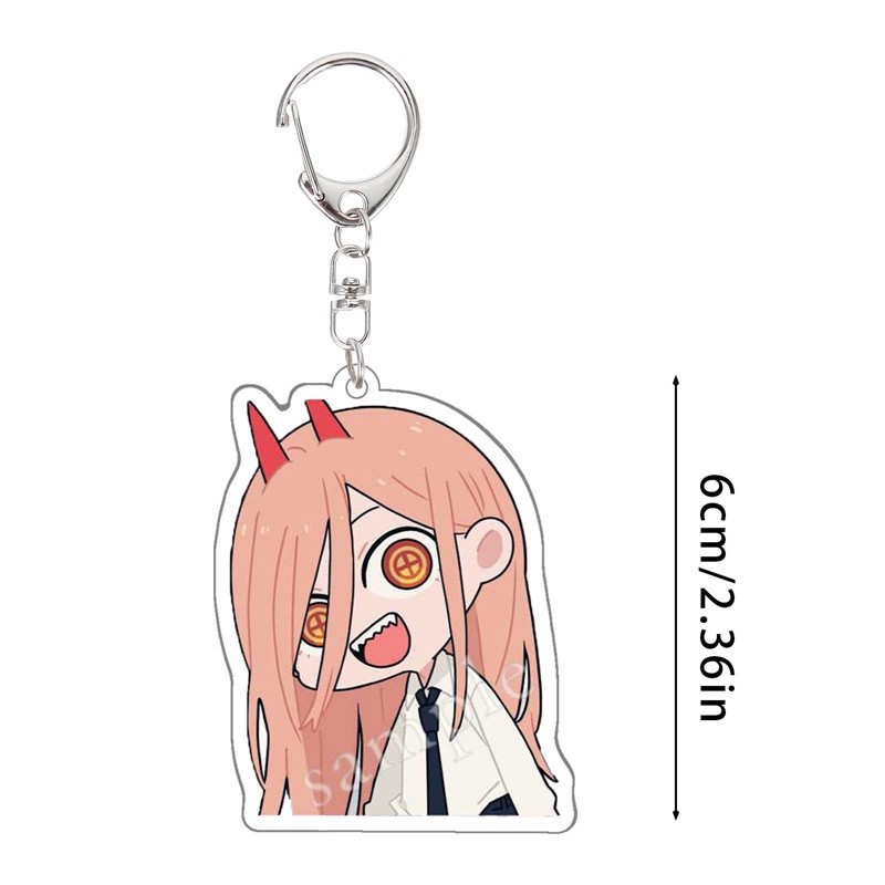 Móc Khóa Hình Nhân Vật Anime Chainsaw Man Pochita Power Makima Angel Hayakawa Aki 6cm
