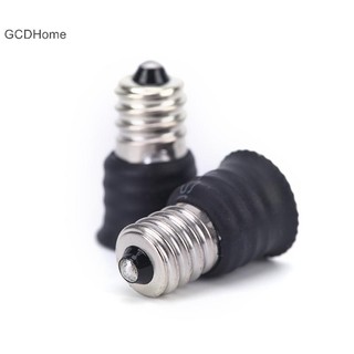 Gcdhome 2 Cái / 10 Chiếc Đen E12 Sang E14 Bóng Đèn Chuyển Đổi Đèn LED Giá Đỡ Đèn Adapter Ổ Cắm HOT