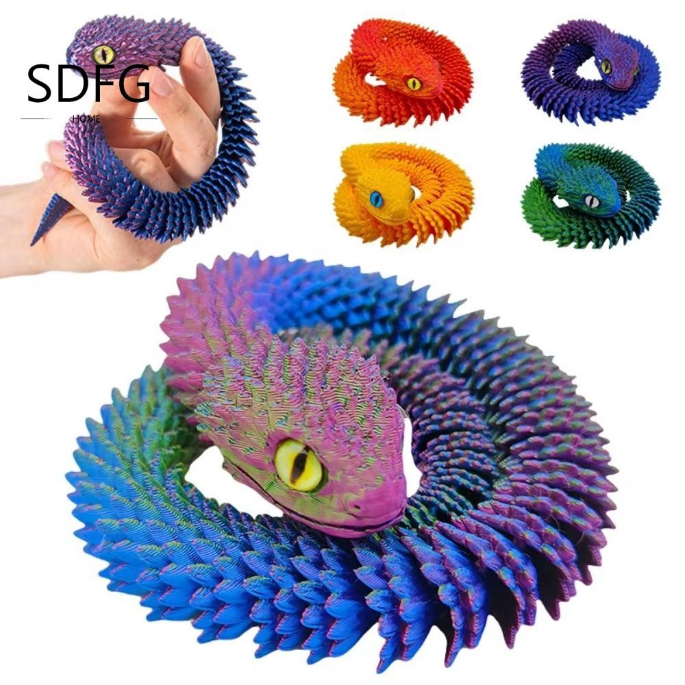 Đồ trang trí rắn, Rắn in 3D nhiều màu có thể xoay được, Năm con rắn ...