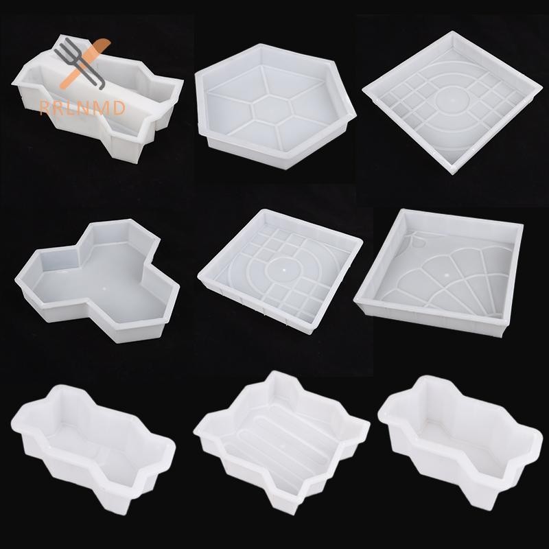 Rrlnmd Diy Path Maker Khuôn bê tông Khuôn vỉa hè sân vườn Khuôn đường lối lát gạch khuôn MỚI