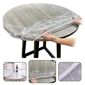 Tmoy 10 Chiếc Được Trang Bị Khăn Trải Bàn Tròn Trong Suốt Chống Thấm Nước Chống Dầu Vỏ Bàn Bảo Vệ Vải Ăn Bàn Bàn Có Nhà TCVN